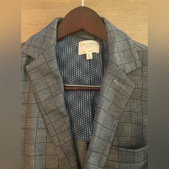CON.STRUCT Slim Fit Knit Stretch Blazer Size 40 - Medium - Picture 5 of 8